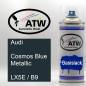 Preview: Audi, Cosmos Blue Metallic, LX5E / B9: 400ml Sprühdose, von ATW Autoteile West.